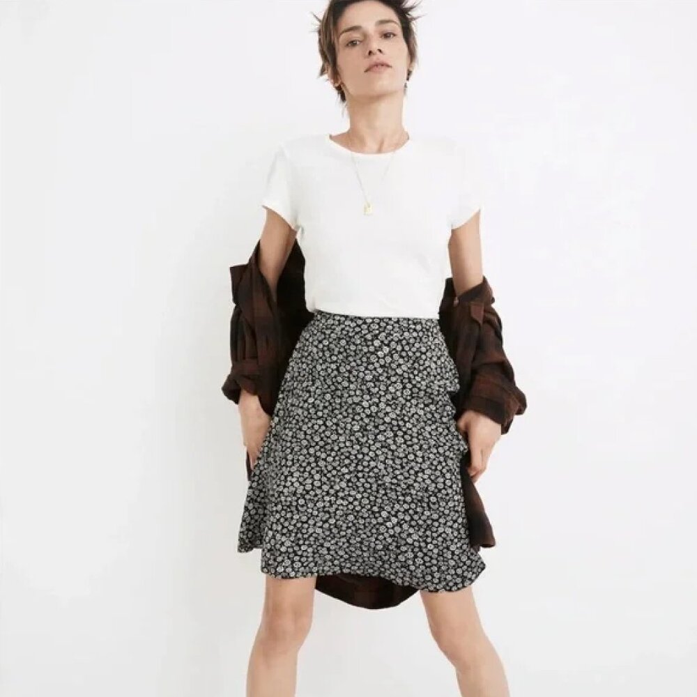 Madewell Floral Skirt